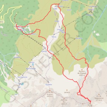 Itinéraire Pipay, distance, dénivelé, altitude, carte, profil, trace GPS