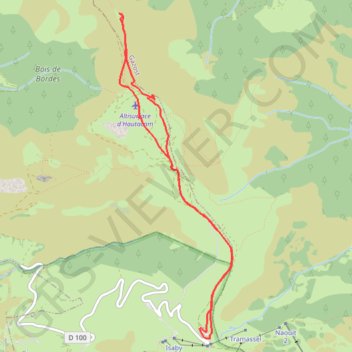 Itinéraire Randonnée raquettes à Hautacam, distance, dénivelé, altitude, carte, profil, trace GPS