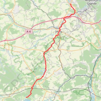 Itinéraire gravel madine, distance, dénivelé, altitude, carte, profil, trace GPS