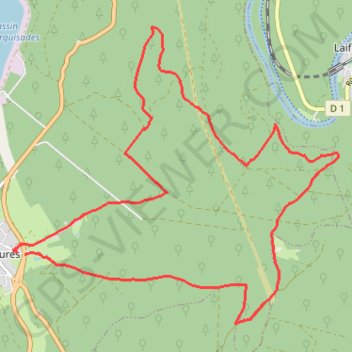 Itinéraire Les Mazures Les dames de Meuse, distance, dénivelé, altitude, carte, profil, trace GPS