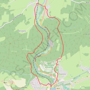 Itinéraire 20200801 Vielsalm petit Halleux Vielsalm, distance, dénivelé, altitude, carte, profil, trace GPS