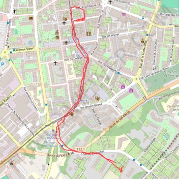 Itinéraire course_lasagnes, distance, dénivelé, altitude, carte, profil, trace GPS