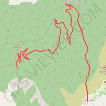 Itinéraire Le Caire Malaud, distance, dénivelé, altitude, carte, profil, trace GPS