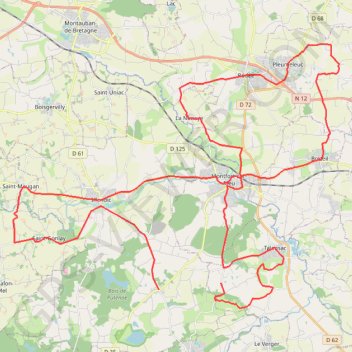 Itinéraire circuit en ligne qatre routes d'iffindic, distance, dénivelé, altitude, carte, profil, trace GPS
