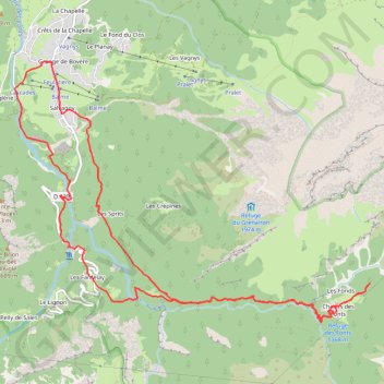 Itinéraire Cirque des Fonds - Haut-Giffre, distance, dénivelé, altitude, carte, profil, trace GPS