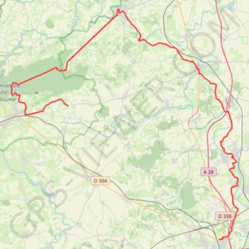 Itinéraire De Saint-Saturnin à Pezé le robert via coco plage, distance, dénivelé, altitude, carte, profil, trace GPS