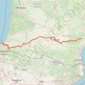 Itinéraire Hérépian St Jean de Luz par la voie d'Arles en France, distance, dénivelé, altitude, carte, profil, trace GPS