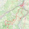 Itinéraire d+, distance, dénivelé, altitude, carte, profil, trace GPS