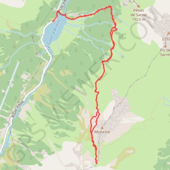 Itinéraire Col de Paloumère, distance, dénivelé, altitude, carte, profil, trace GPS