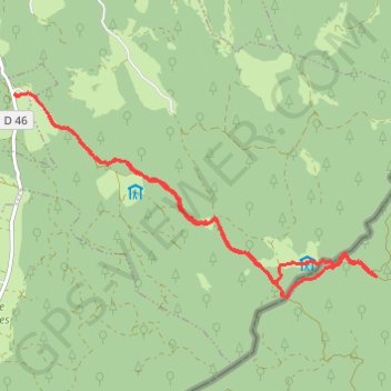 Itinéraire Châtelblanc : Sortie raquettes Pré-Poncet - ferme de la Jaique - refuge de la Marocaine, distance, dénivelé, altitude, carte, profil, trace GPS