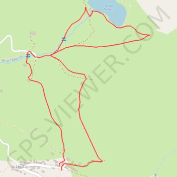 Itinéraire Lac du Pontet, distance, dénivelé, altitude, carte, profil, trace GPS