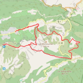 Itinéraire Roquefort - Le grand Caunet, distance, dénivelé, altitude, carte, profil, trace GPS