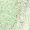 Itinéraire Les Crûs du Beaujolais, distance, dénivelé, altitude, carte, profil, trace GPS