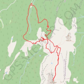 Itinéraire Petit Som, Grand Som, distance, dénivelé, altitude, carte, profil, trace GPS