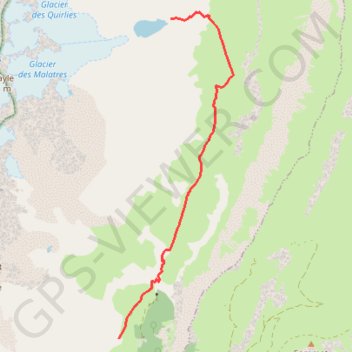 Itinéraire Lac des Quirlies, distance, dénivelé, altitude, carte, profil, trace GPS