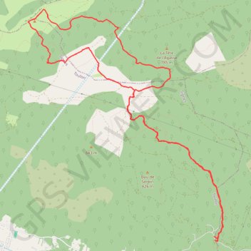 Itinéraire Les Baous, distance, dénivelé, altitude, carte, profil, trace GPS