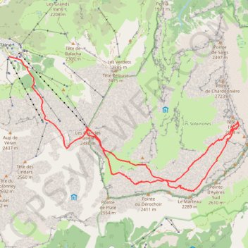 Itinéraire Tête à l’Âne, distance, dénivelé, altitude, carte, profil, trace GPS
