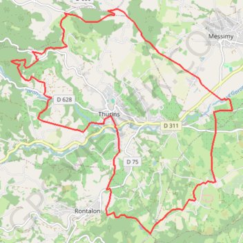 Itinéraire Le Bas Marjon, distance, dénivelé, altitude, carte, profil, trace GPS