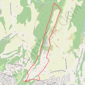 Itinéraire Balade autour de Crest - le sentier des roches, distance, dénivelé, altitude, carte, profil, trace GPS