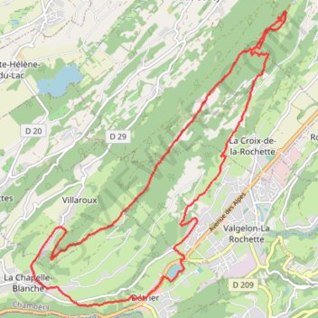 Itinéraire Les Tours de Montmayeur, distance, dénivelé, altitude, carte, profil, trace GPS