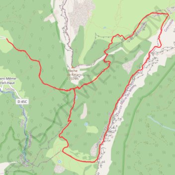 Itinéraire Les crêtes, du Col de l'Alpe jusqu'au Fourneau, distance, dénivelé, altitude, carte, profil, trace GPS