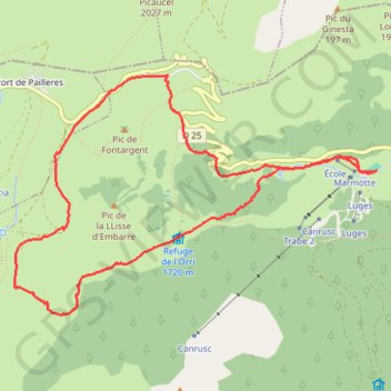 Itinéraire Col de Pailhères, distance, dénivelé, altitude, carte, profil, trace GPS