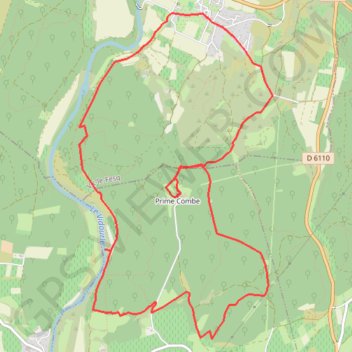 Itinéraire Autour de Notre-Dame de Prime Combe, distance, dénivelé, altitude, carte, profil, trace GPS