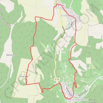 Itinéraire Pernand vergelesses, distance, dénivelé, altitude, carte, profil, trace GPS