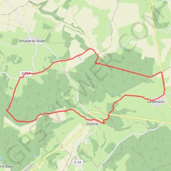 Itinéraire Stonne et le Pain de Sucre, distance, dénivelé, altitude, carte, profil, trace GPS