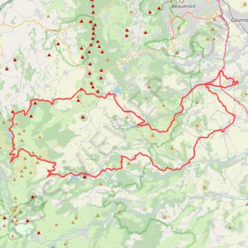 Itinéraire Les puys d'Auvergne, distance, dénivelé, altitude, carte, profil, trace GPS