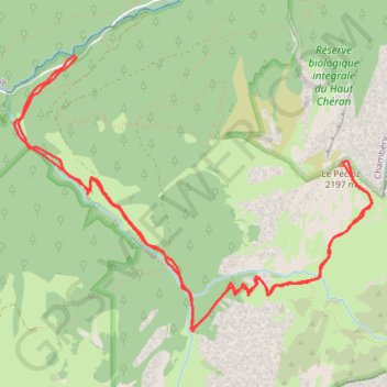 Itinéraire Mont Pécloz, distance, dénivelé, altitude, carte, profil, trace GPS