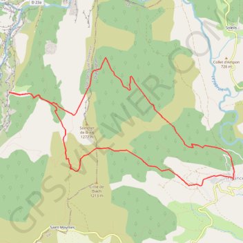Itinéraire Trigance belvedere de Rancoumas, distance, dénivelé, altitude, carte, profil, trace GPS