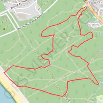 Itinéraire Sentier bleu en forêt de Longeville sur Mer, distance, dénivelé, altitude, carte, profil, trace GPS