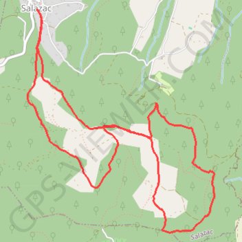 Itinéraire Les foulées de Salazac arche Nordique, distance, dénivelé, altitude, carte, profil, trace GPS
