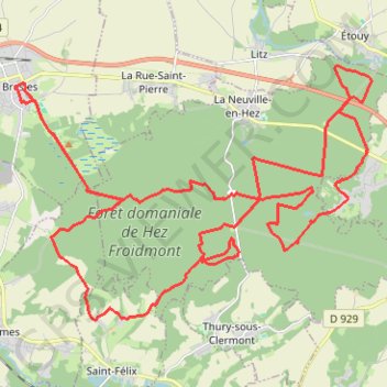 Itinéraire La Bresloise, distance, dénivelé, altitude, carte, profil, trace GPS