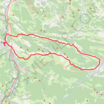 Itinéraire De Foix à Lavelanet par Roquefixade, distance, dénivelé, altitude, carte, profil, trace GPS