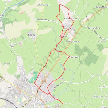Itinéraire 1 - Trail et marche ALAUNA 2025-11km B, distance, dénivelé, altitude, carte, profil, trace GPS