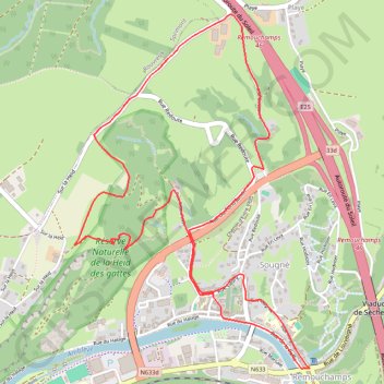 Itinéraire Route_1, distance, dénivelé, altitude, carte, profil, trace GPS