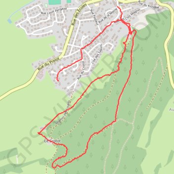 Itinéraire Le crotot de damprichard, distance, dénivelé, altitude, carte, profil, trace GPS