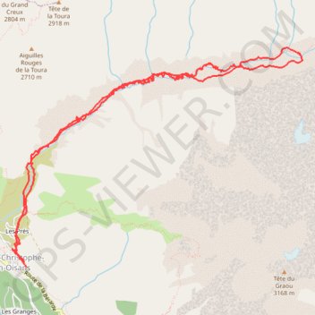 Itinéraire Rando raquettes au Vallon du Diable, distance, dénivelé, altitude, carte, profil, trace GPS