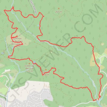 Itinéraire Estérel, distance, dénivelé, altitude, carte, profil, trace GPS