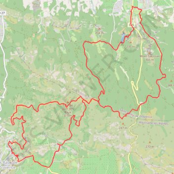 Itinéraire Les Antiques les baux, distance, dénivelé, altitude, carte, profil, trace GPS