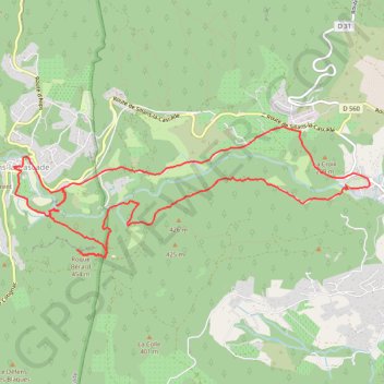 Itinéraire 83-221, distance, dénivelé, altitude, carte, profil, trace GPS