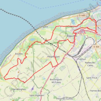 Itinéraire trace, distance, dénivelé, altitude, carte, profil, trace GPS