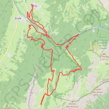 Itinéraire Combe d'Arclusaz, distance, dénivelé, altitude, carte, profil, trace GPS