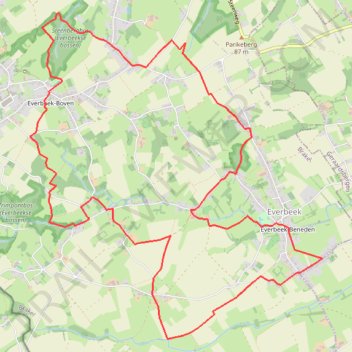 Itinéraire Kruislieveheer, distance, dénivelé, altitude, carte, profil, trace GPS