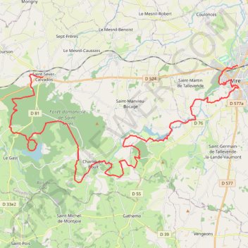 Itinéraire Rando « Granit Eau Bois », distance, dénivelé, altitude, carte, profil, trace GPS
