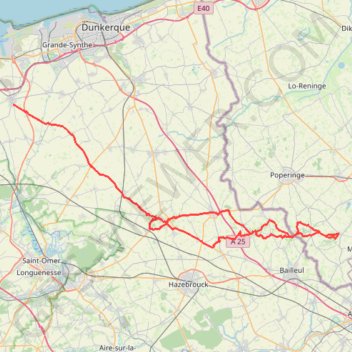 Itinéraire A_travers_les_Monts_des_Flandres, distance, dénivelé, altitude, carte, profil, trace GPS