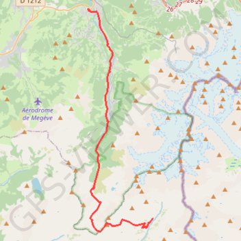 Itinéraire trace, distance, dénivelé, altitude, carte, profil, trace GPS