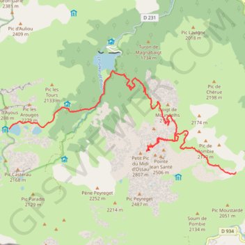 Itinéraire Traversée des Pyrénées - Étape 11, distance, dénivelé, altitude, carte, profil, trace GPS
